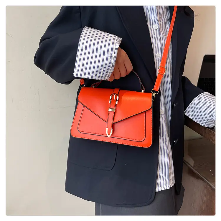 Women's Orange Crossbody Bag 2024 New Autumn Fashion - Image 5