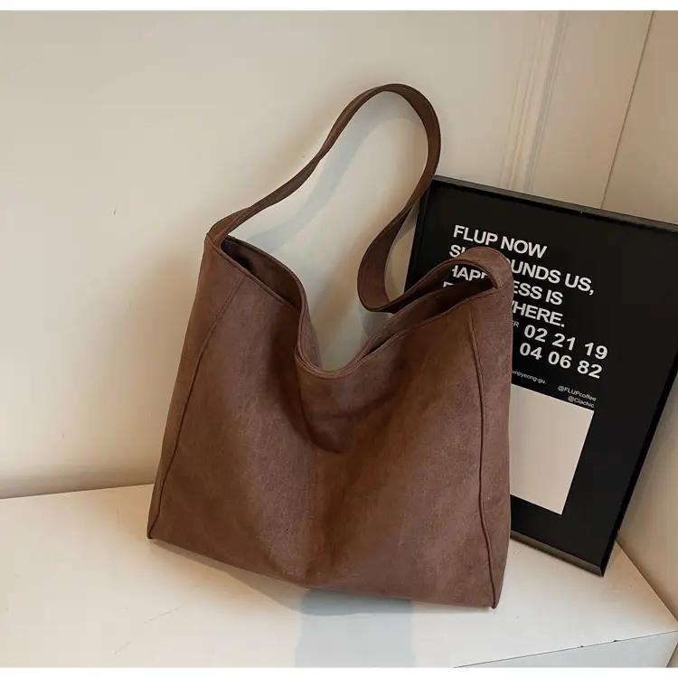 Black Large Capacity Commuter Tote Bag