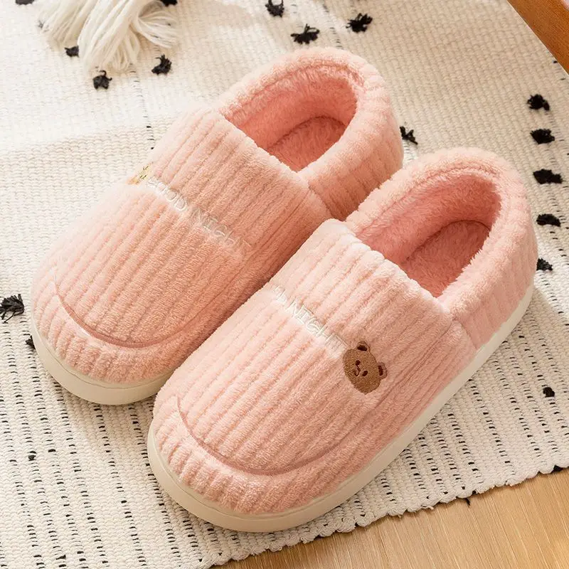 Thick-Soled Cotton Slippers, Non-Slip Winter Shoes, Indoor Slippers, Winter Warm Cotton Shoes, Plush Cotton Slippers, Home Slippers Wholesale - Image 6