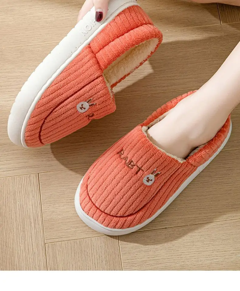 Thick-Soled Cotton Slippers, Non-Slip Winter Shoes, Indoor Slippers, Winter Warm Cotton Shoes, Plush Cotton Slippers, Home Slippers Wholesale — feature 13