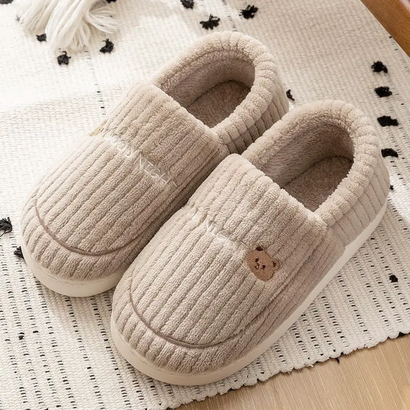 Thick-Soled Cotton Slippers, Non-Slip Winter Shoes, Indoor Slippers, Winter Warm Cotton Shoes, Plush Cotton Slippers, Home Slippers Wholesale - Image 3