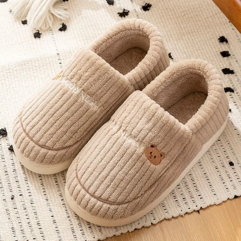 Thick-Soled Cotton Slippers, Non-Slip Winter Shoes, Indoor Slippers, Winter Warm Cotton Shoes, Plush Cotton Slippers, Home Slippers Wholesale - Image 5