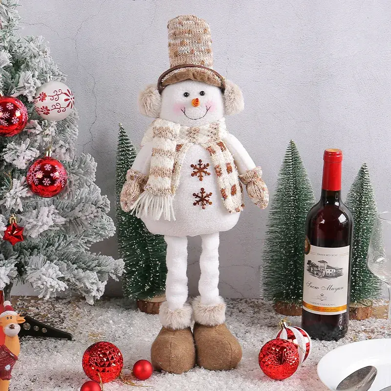 Cross-Border Christmas Snowmen Telescopic Dolls New Knitted - Image 6