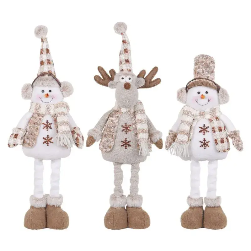Cross-Border Christmas Snowmen Telescopic Dolls New Knitted - Image 8