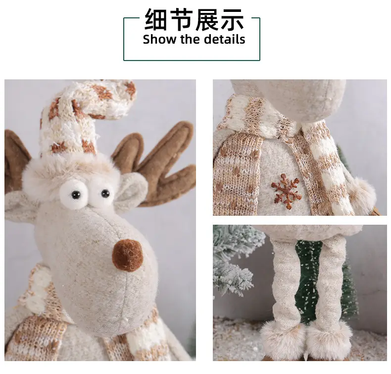 Cross-Border Christmas Snowmen Telescopic Dolls New Knitted — feature 13