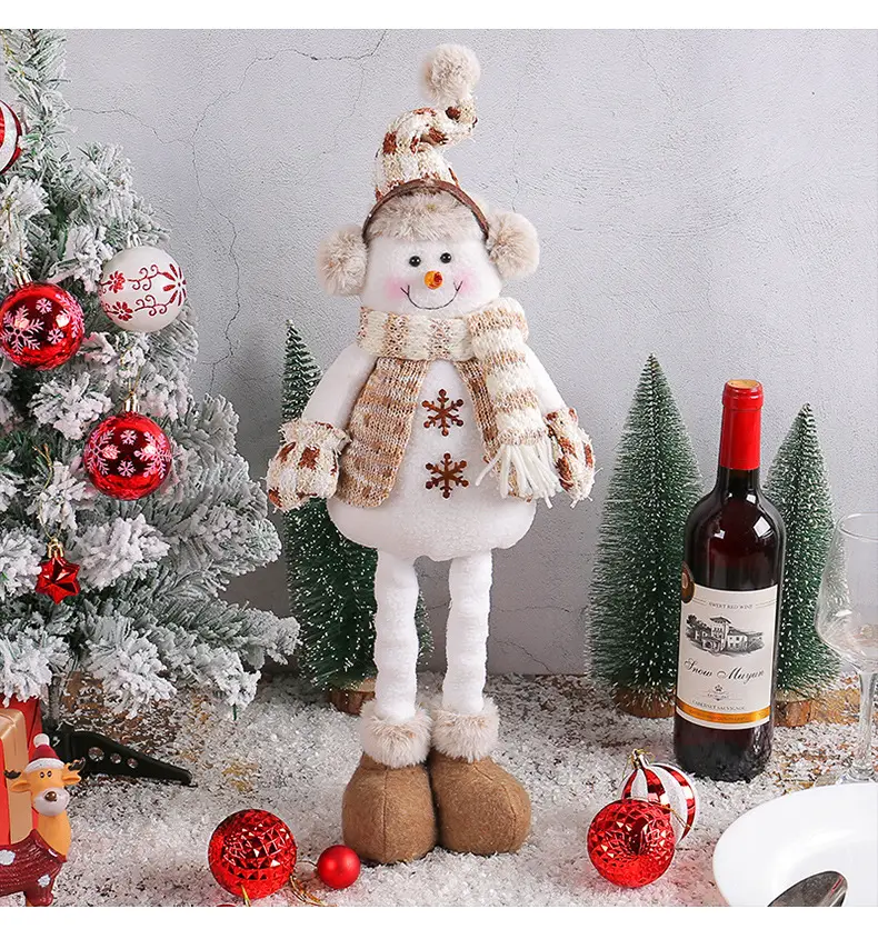 Cross-Border Christmas Snowmen Telescopic Dolls New Knitted — feature 8