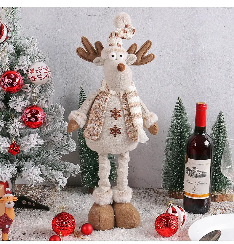 Cross-Border Christmas Snowmen Telescopic Dolls New Knitted — feature 9