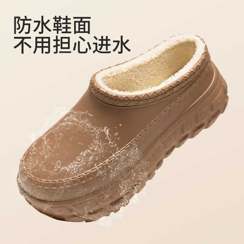 2025 Winter Fleece Lined Cotton Slippers for Women - Image 5