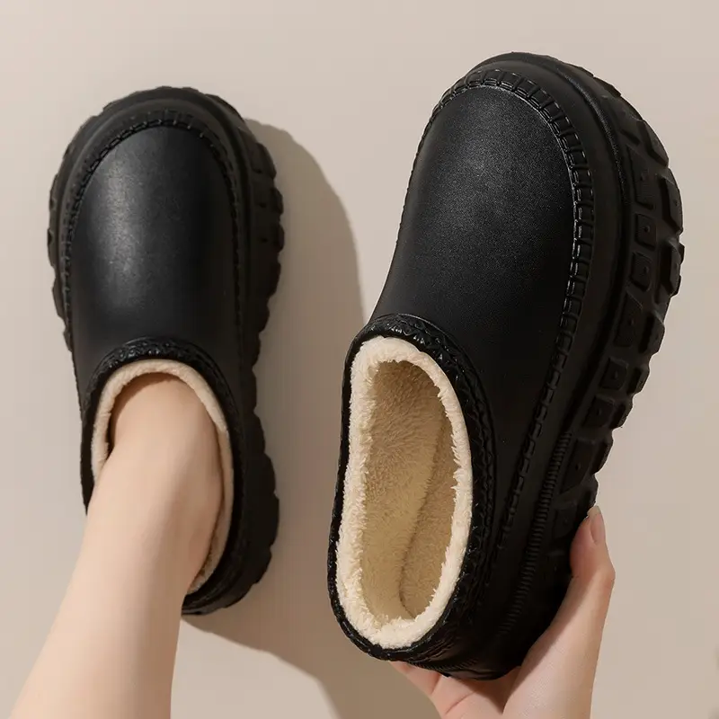 2025 Winter Fleece Lined Cotton Slippers for Women - Image 6