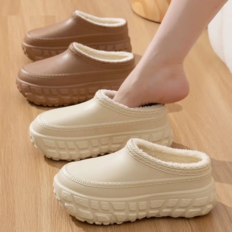 2025 Winter Fleece Lined Cotton Slippers for Women - Image 7