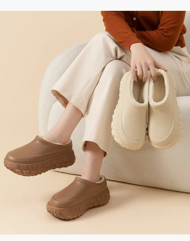 2025 Winter Fleece Lined Cotton Slippers for Women — feature 13