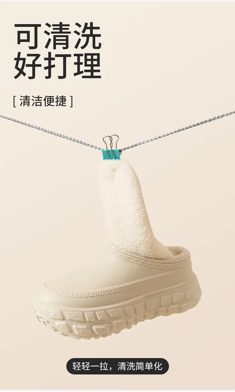 2025 Winter Fleece Lined Cotton Slippers for Women — feature 4