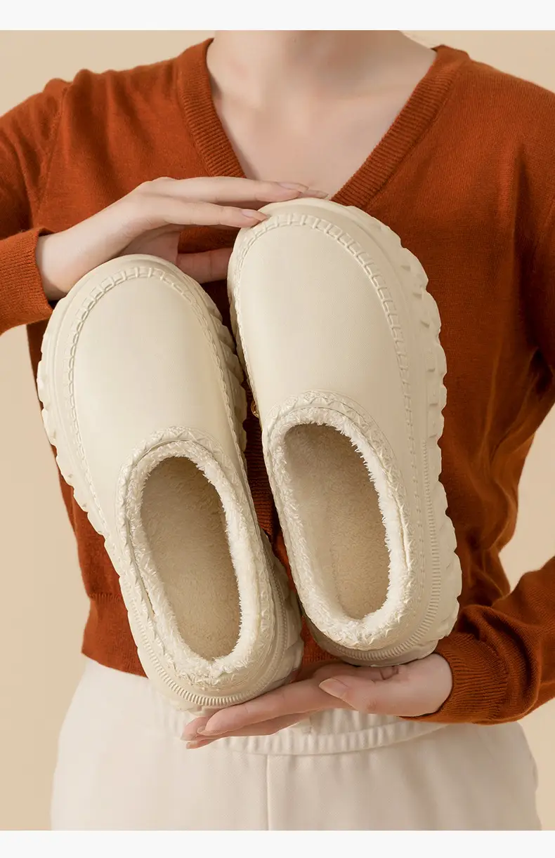 2025 Winter Fleece Lined Cotton Slippers for Women — feature 9