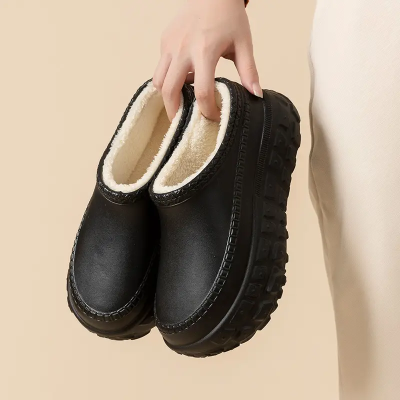 2025 Winter Fleece Lined Cotton Slippers for Women - Image 2