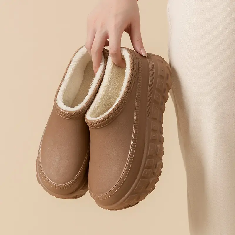2025 Winter Fleece Lined Cotton Slippers for Women - Image 3