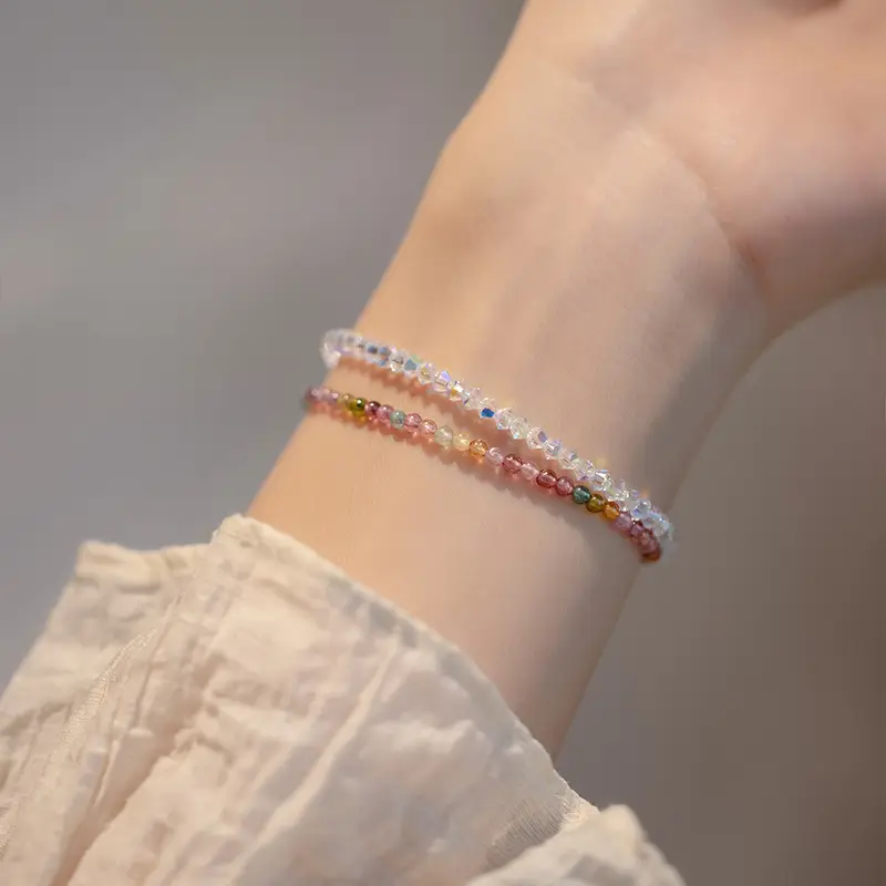 Natural Tourmaline Rainbow Bracelet for Women - Image 11