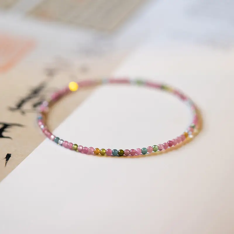 Natural Tourmaline Rainbow Bracelet for Women — feature 6