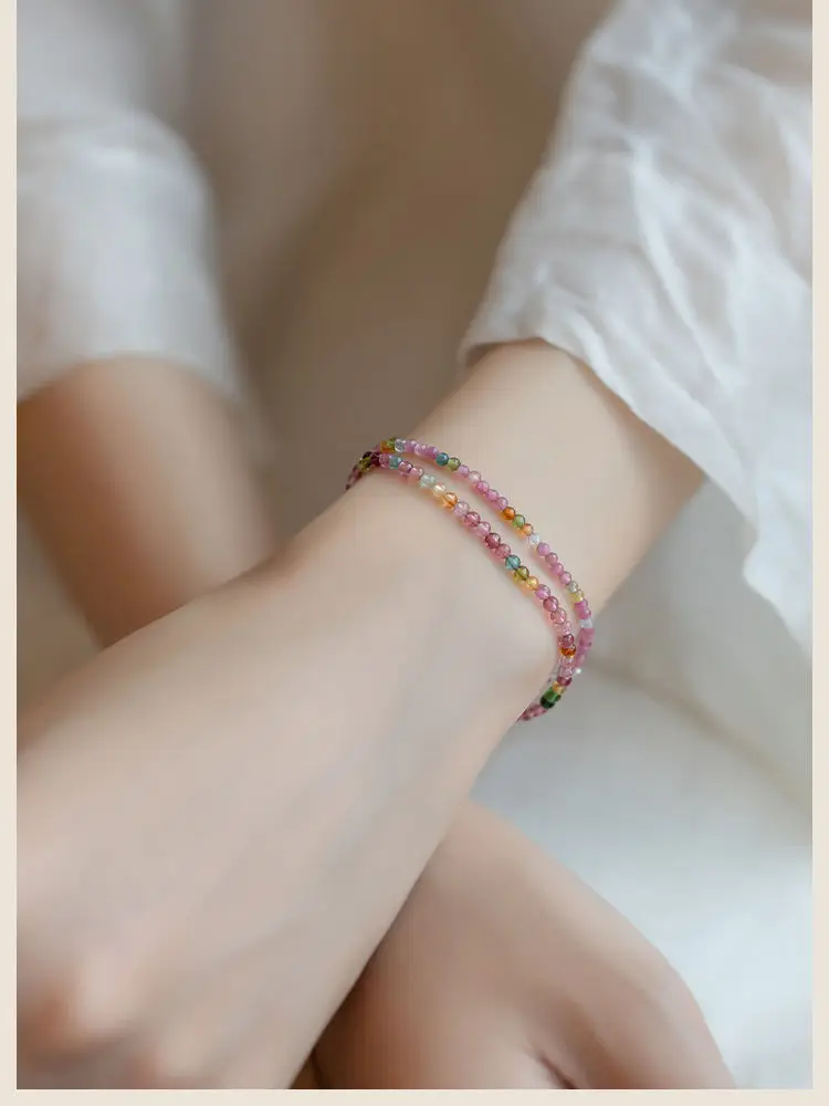 Natural Tourmaline Rainbow Bracelet for Women — feature 7