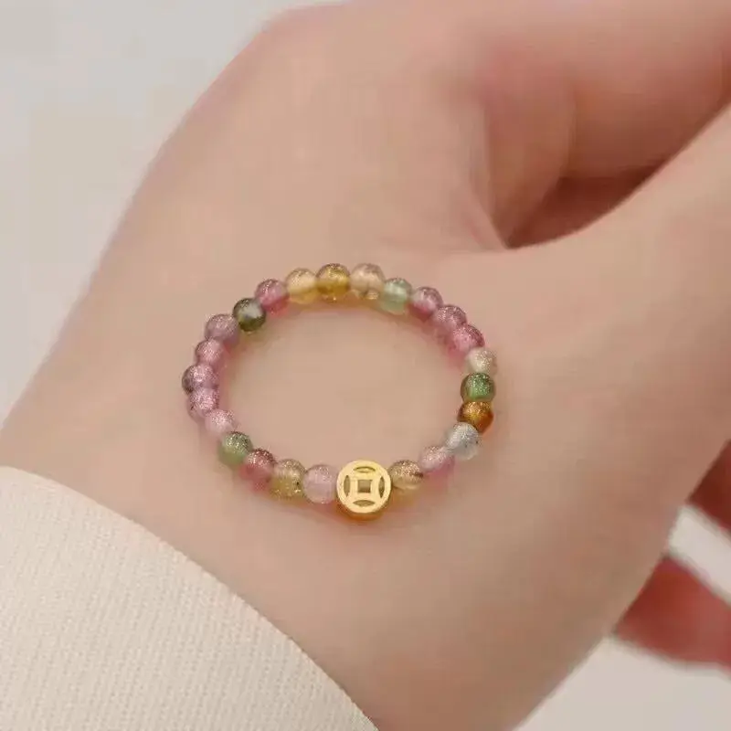 Natural Tourmaline Rainbow Bracelet for Women - Image 7