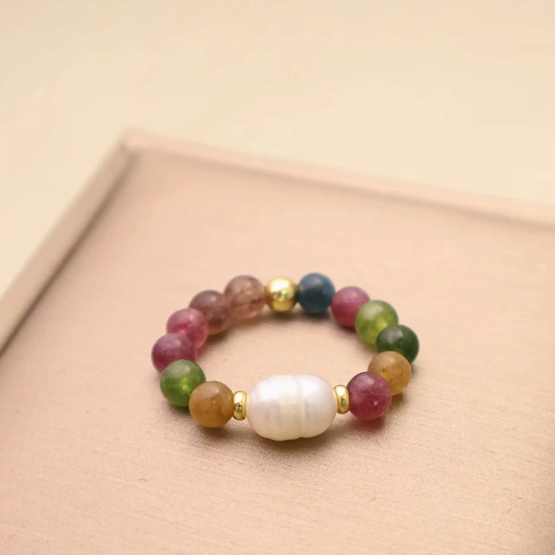 Natural Tourmaline Rainbow Bracelet for Women - Image 8