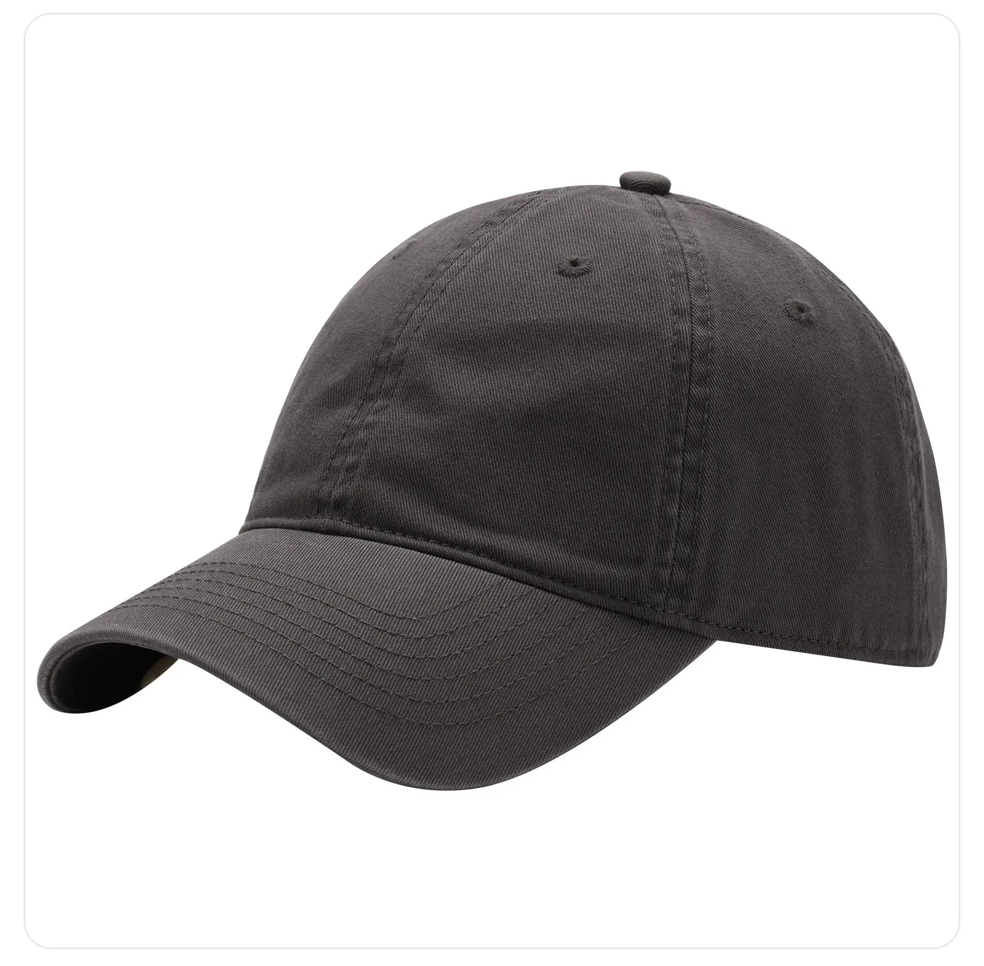 Light Blue Baseball Cap Cotton Solid Plate — feature 26