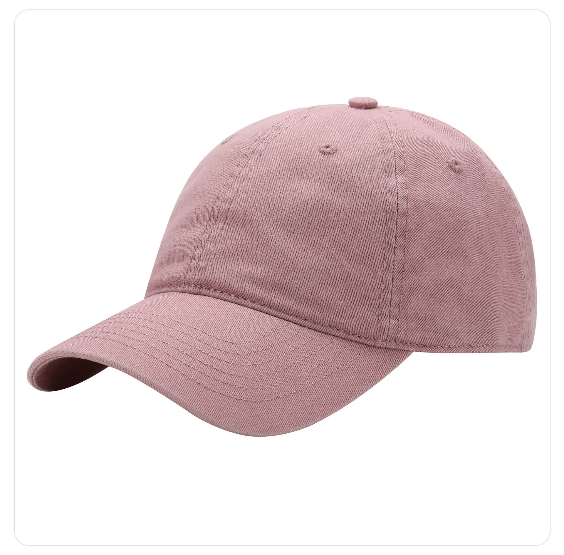 Light Blue Baseball Cap Cotton Solid Plate — feature 29