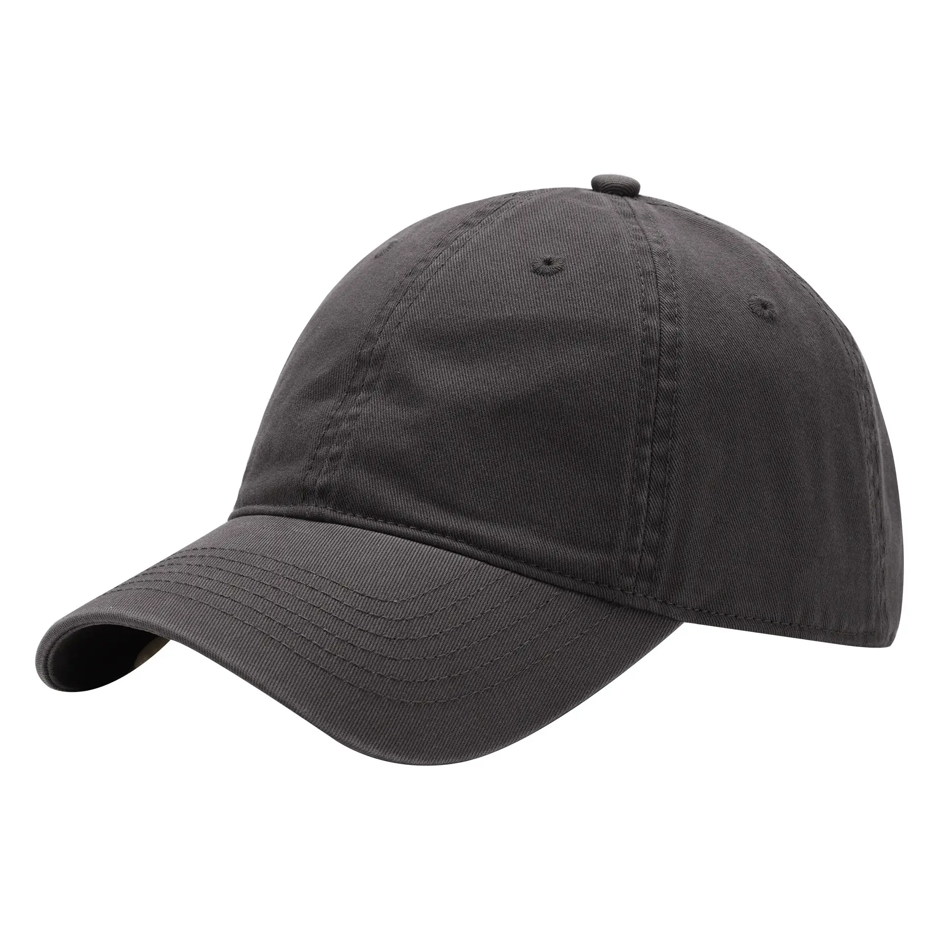 Light Blue Baseball Cap Cotton Solid Plate - Image 18