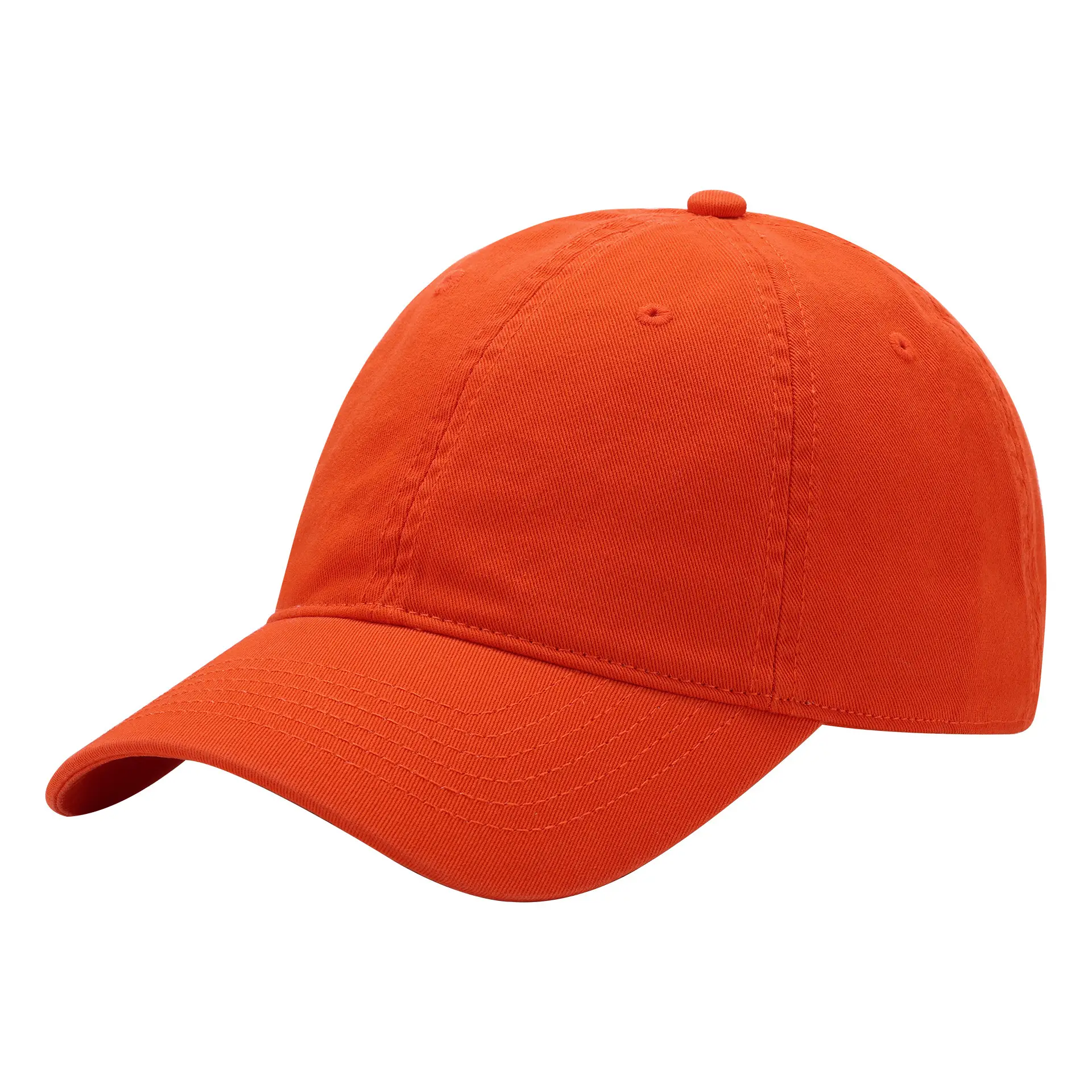 Light Blue Baseball Cap Cotton Solid Plate - Image 19