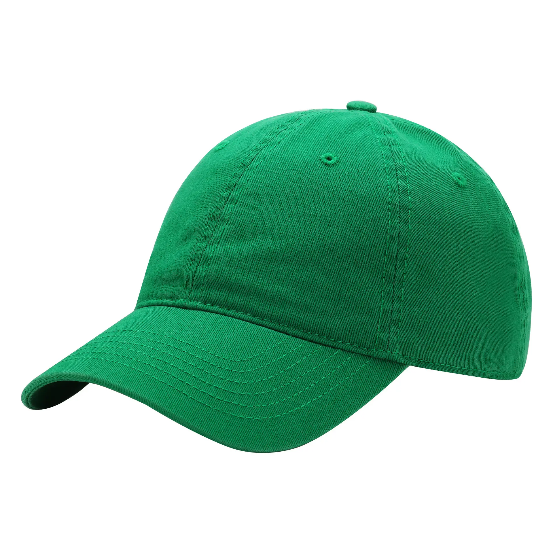 Light Blue Baseball Cap Cotton Solid Plate - Image 26