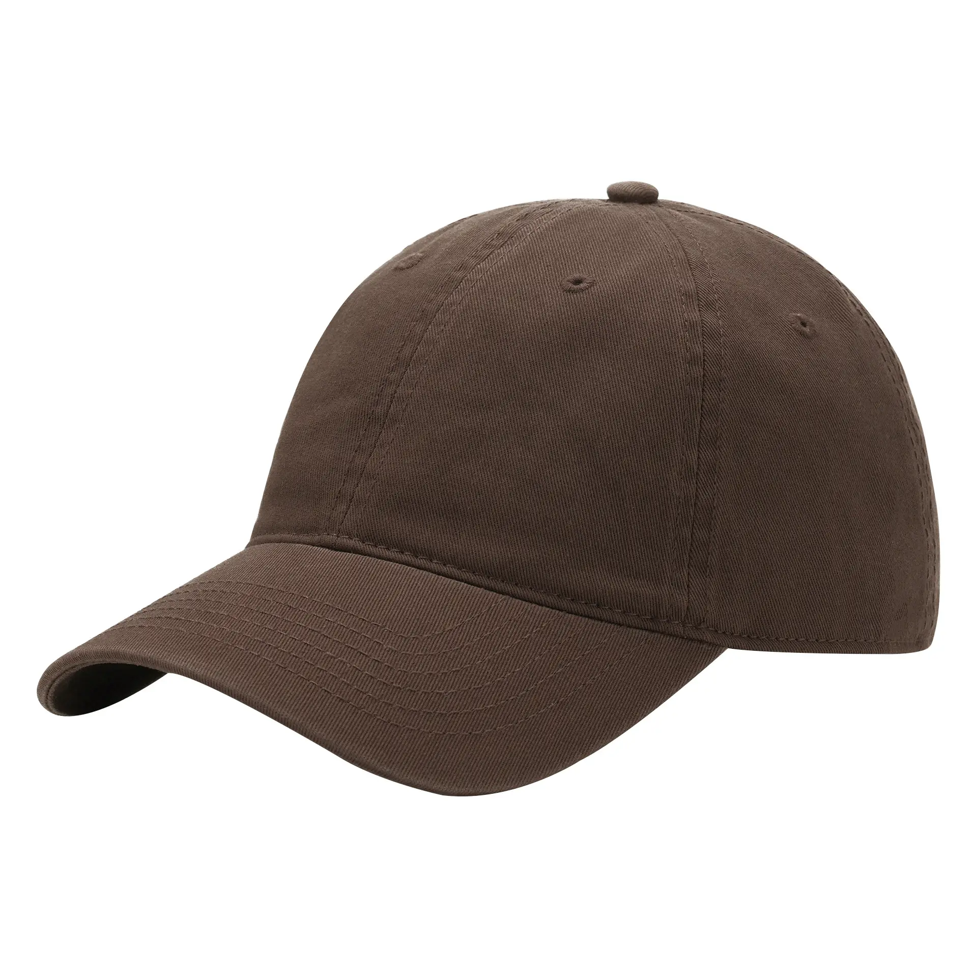 Light Blue Baseball Cap Cotton Solid Plate - Image 40