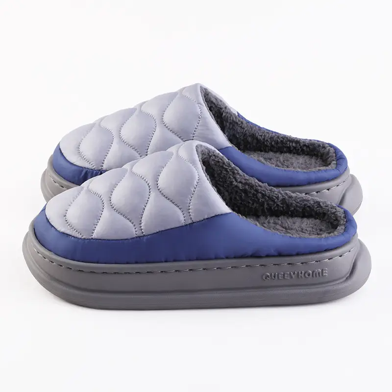 Winter Waterproof Cotton Slippers for Men Women Soft Warm Indoor Home - Image 10