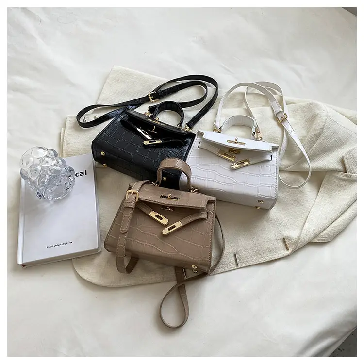 White Croc Leather Shoulder Bag for Women 2024 — feature 1