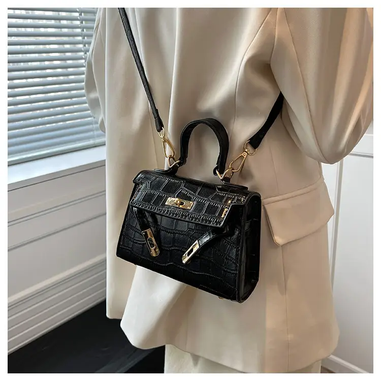 White Croc Leather Shoulder Bag for Women 2024 — feature 12