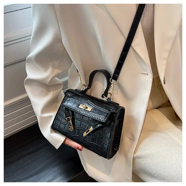 White Croc Leather Shoulder Bag for Women 2024 — feature 13