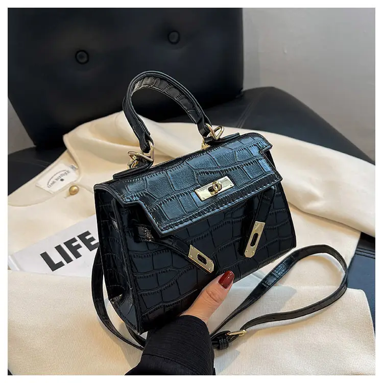 White Croc Leather Shoulder Bag for Women 2024 — feature 22