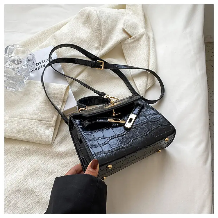 White Croc Leather Shoulder Bag for Women 2024 — feature 24