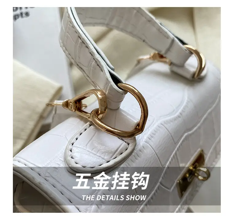 White Croc Leather Shoulder Bag for Women 2024 — feature 4