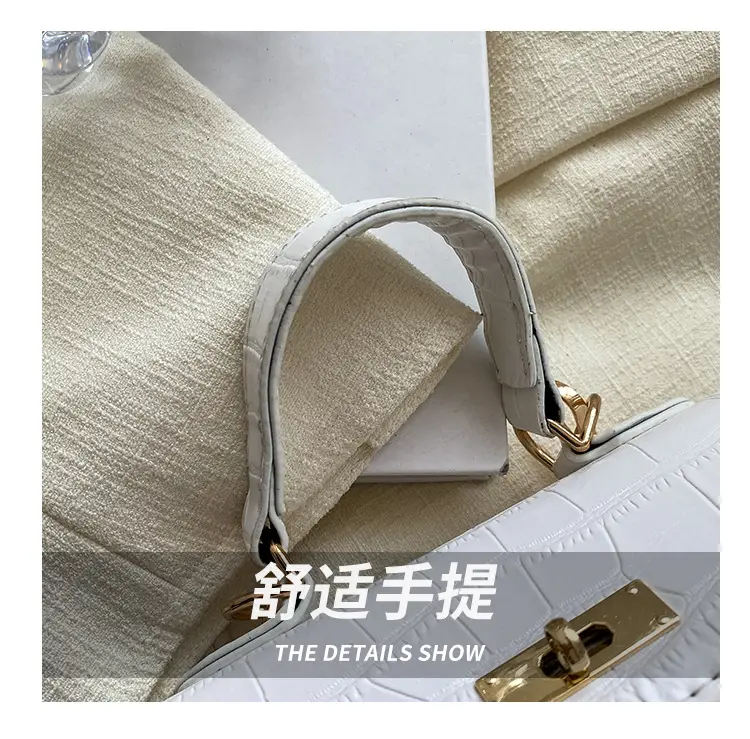 White Croc Leather Shoulder Bag for Women 2024 — feature 6