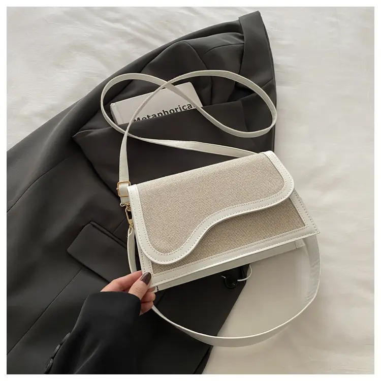 Women's Canvas Crossbody Bag Brown Grey 2024 — feature 21