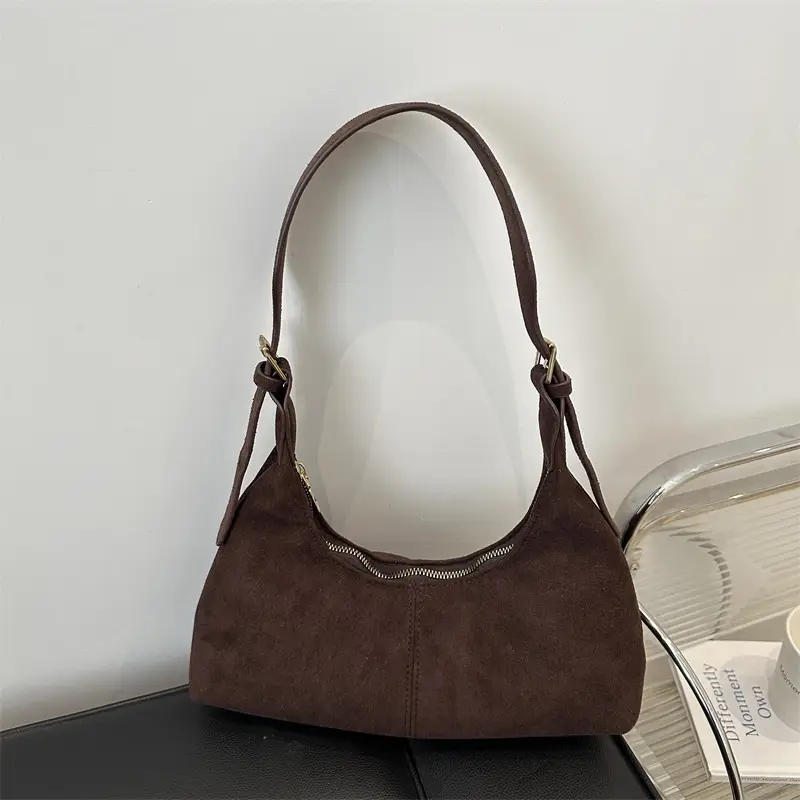 Vintage PU Leather Shoulder Bag Tan 2024 - Image 9