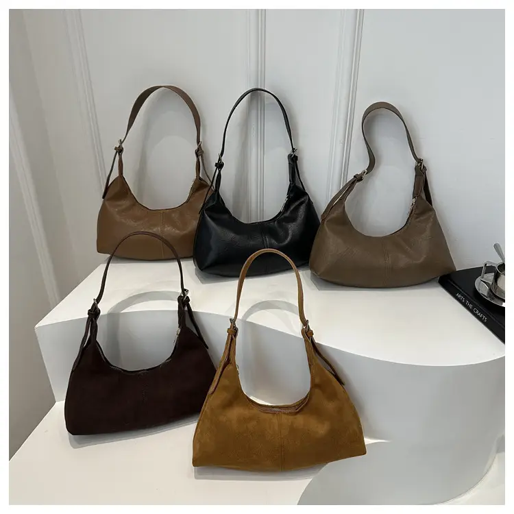 Vintage PU Leather Shoulder Bag Tan 2024 — feature 23