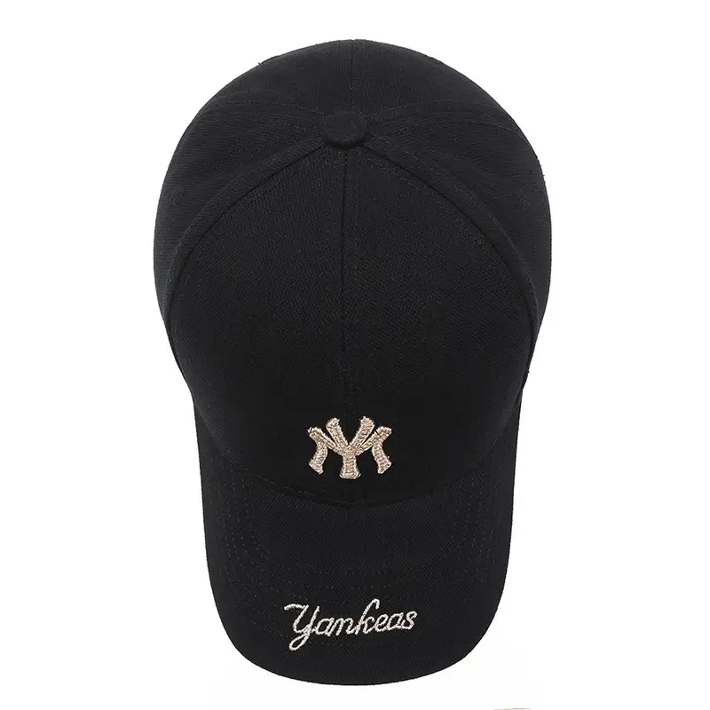 New Embroidered NY Logo Baseball Cap Black - Image 7