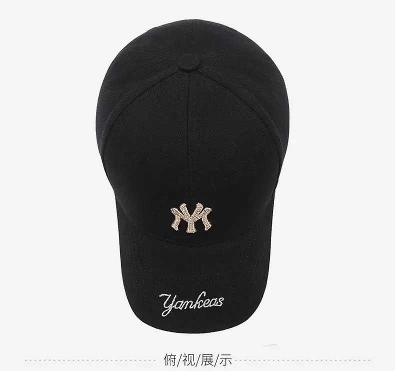 New Embroidered NY Logo Baseball Cap Black — feature 12