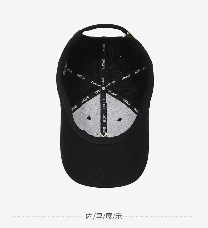 New Embroidered NY Logo Baseball Cap Black — feature 13