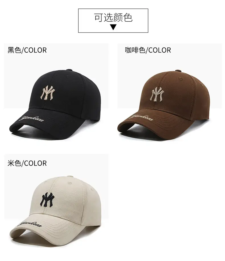 New Embroidered NY Logo Baseball Cap Black — feature 7