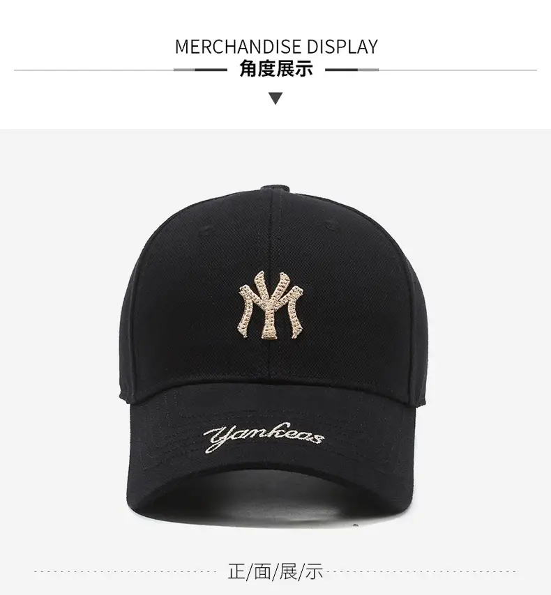 New Embroidered NY Logo Baseball Cap Black — feature 8