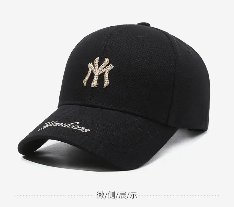 New Embroidered NY Logo Baseball Cap Black — feature 9
