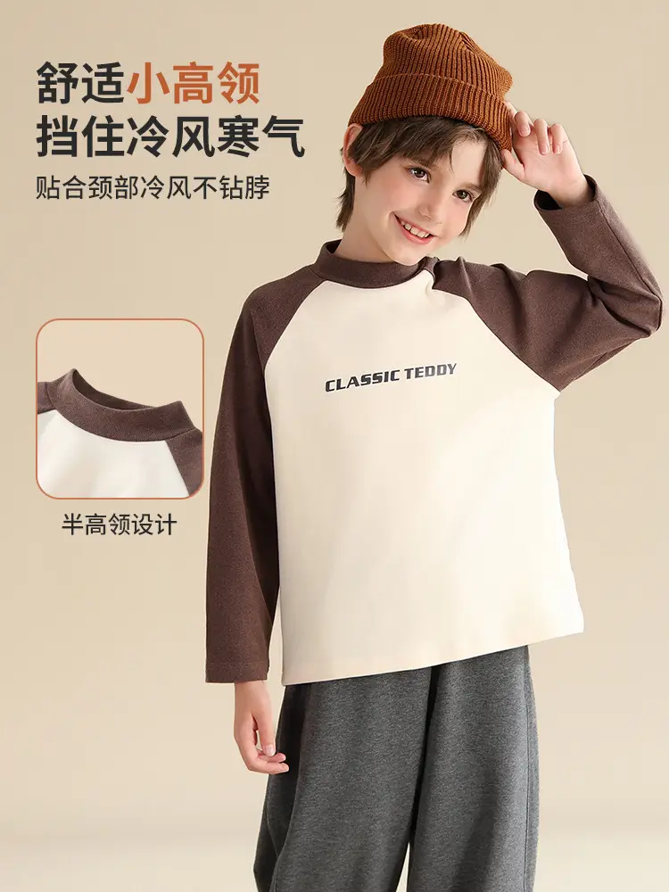 Classic Teddy Boys Long Sleeve T-Shirt Winter Warm Base Cotton Top - Image 7