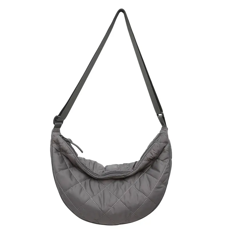 Women's Large Capacity Shoulder Crossbody Bag Black Quilted - Image 2