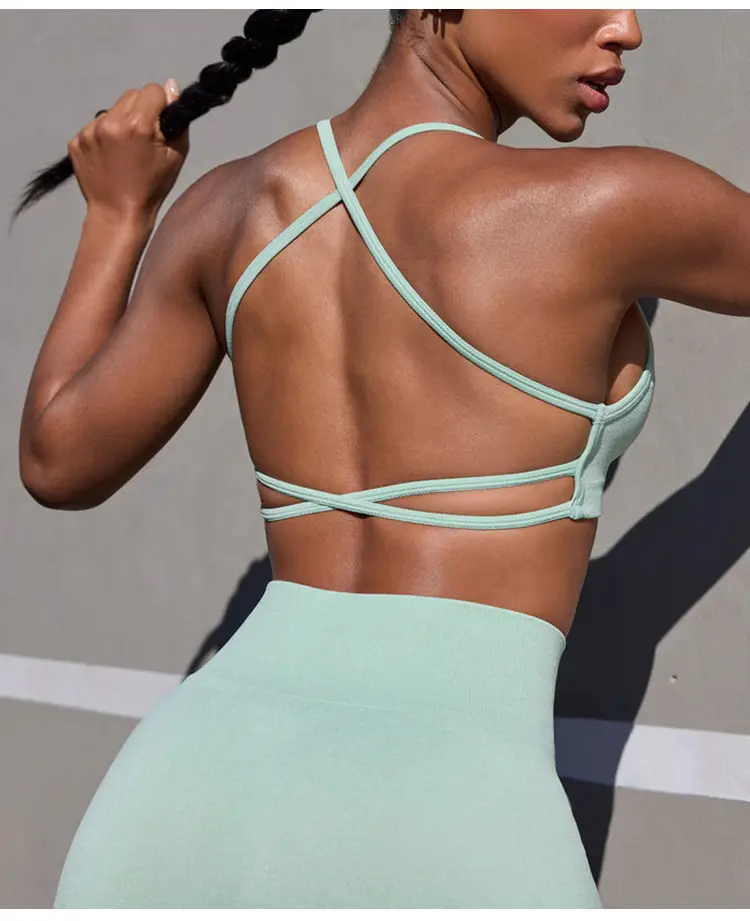 Cross-border BO & TEE Seamless Sports Bra Quick Drying Tight Outdoor Running Fitness Beautiful Back Yoga Sports Underwear — feature 12